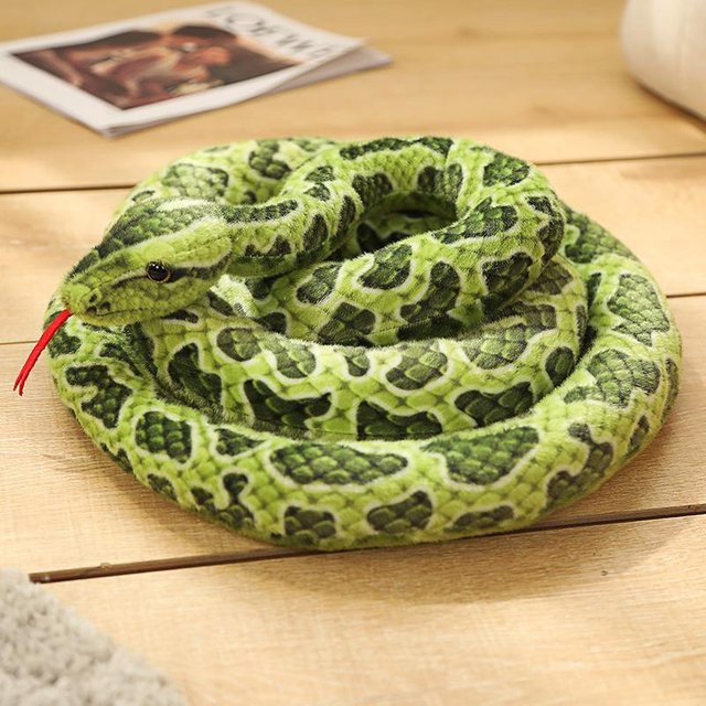 Kidsly Simulation Kobra und Python Schlange, Plüschtiere, grün - Bild 1