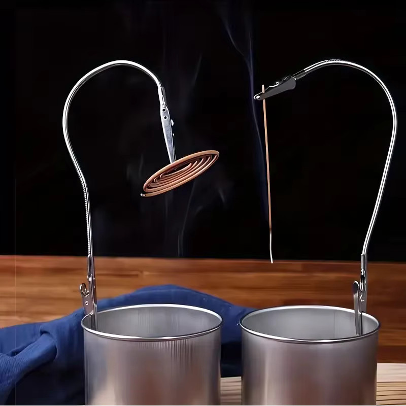Multifunktionaler Doppel-Krokodilklemmenhalter aus Metall in Silber für Büro, Heim und Labor - Bild 2