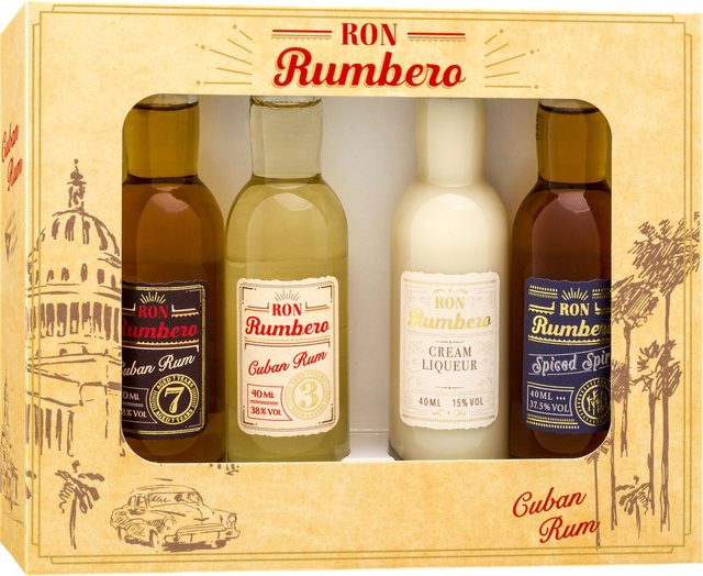 Ron Rumbero Rum Tasting-Set 4 x 0,04 l - Bild 1