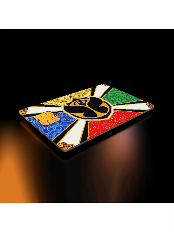Tomorrowland Music Logo Aufkleber Set mit 4 Stück, wasserfeste Dekoration in Multicolour - Bild 6