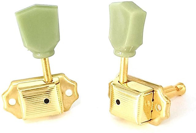 6 Stück Vintage Gitarrenstimmwirbel Mechaniken 3L3R in Gold mit Befestigungsschrauben - Bild 1