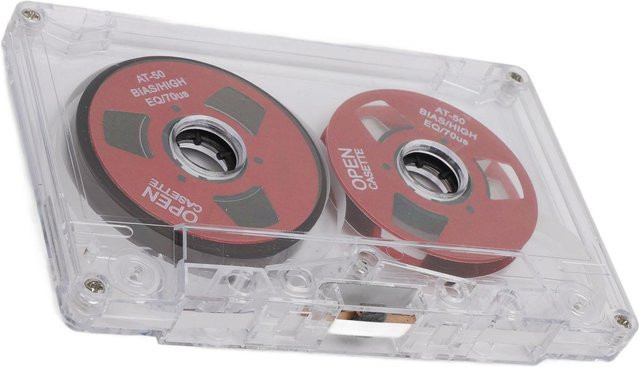 ZuiyouPet1 Leerkassettenband Spule zu Spule 50 Minuten Normal-Bias mit transparenter Box - Bild 1