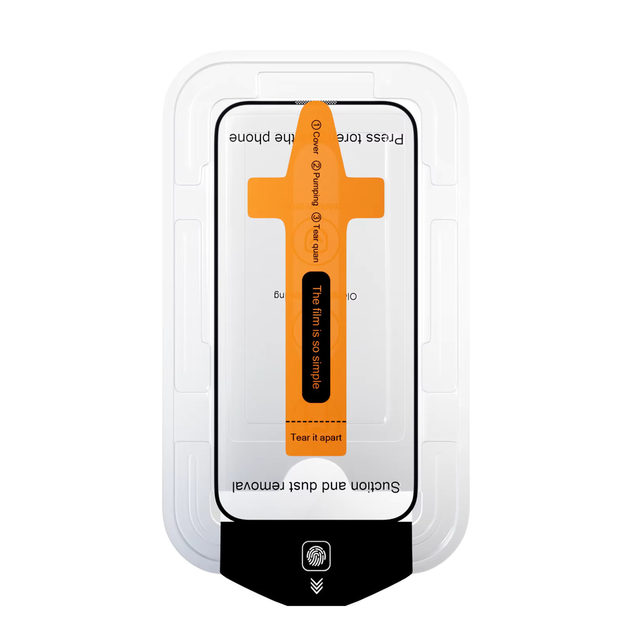 Displayschutzfolie aus gehärtetem Glas für iPhone 16 15 14 13 12 11 Pro Max X XR XS transparent - Bild 7