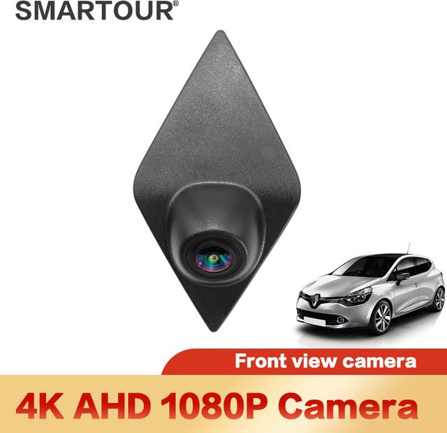 SMARTOUR Full HD 1080p Auto Frontkamera für Renault Captur Koleos Modus Clio Logo in Schwarz mit CCD Fisheye Objektiv und Nachtsicht - Bild 1