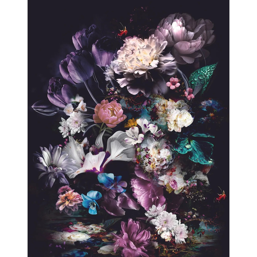 Marburg Vliestapete Smart Art Easy Floral Tropisch Lila-Violett B: 270 cm, H: 212 cm - Bild 2