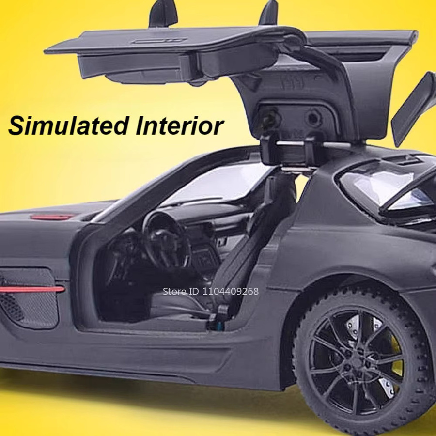 RMZ city SLS S400L Sportwagen Modell, Maßstab 1:32, mit Licht und Sound - Bild 1