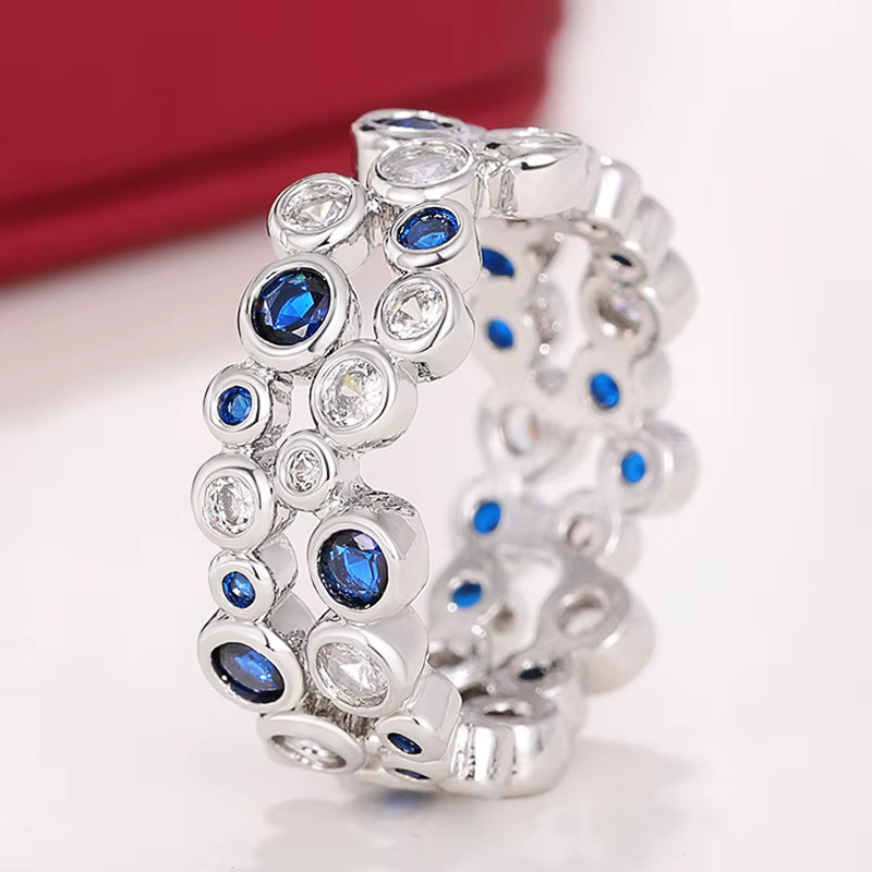 Huitan Mode Ringe, Silber, Zirkonia, Damen - Bild 2