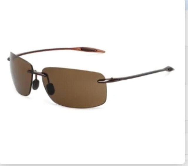 Binchi Outdoor Equipment Sport-Sonnenbrille, randlos, rechteckig, Unisex, brown - Bild 1