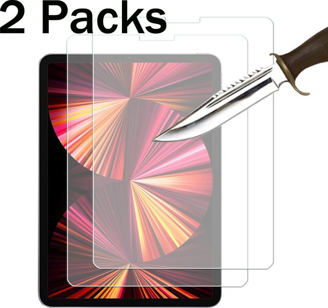 2 Stück Displayschutzfolien aus gehärtetem Glas für Apple iPad Air, Pro, Mini und iPad Modelle in Transparent - Bild 1