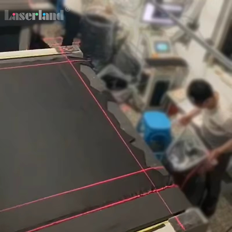 Laserland Rotes Lasermodul als fokussierbarer Kreuzhaar-Locator für Transferpresse, Siebdruck, Stoff, Holzarbeiten und Sägewerksausrichtung - Bild 2