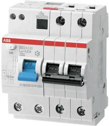 ABB RCBO FI-Schutzschalter und Leitungsschutzschalter 63A in Weiß - Bild 1