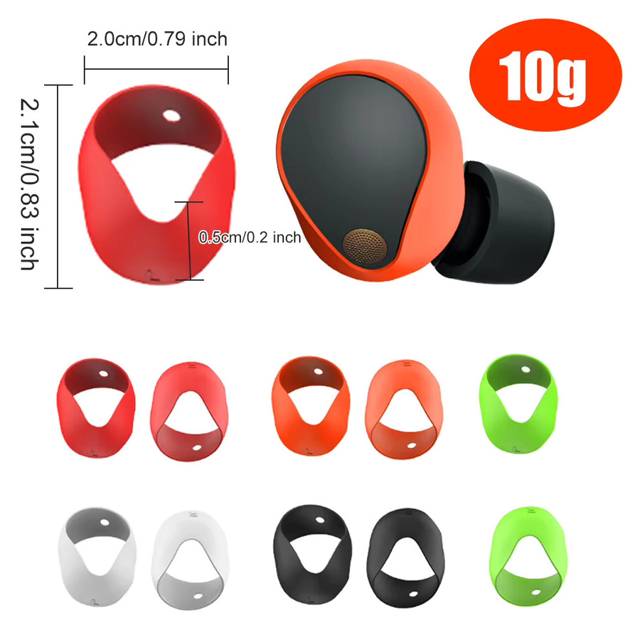 5 Paar Silikon-Ohrstöpsel-Abdeckungen in Multicolor als rutschfeste Schutzhüllen für Sony WF-1000XM5 Kopfhörer - Bild 3