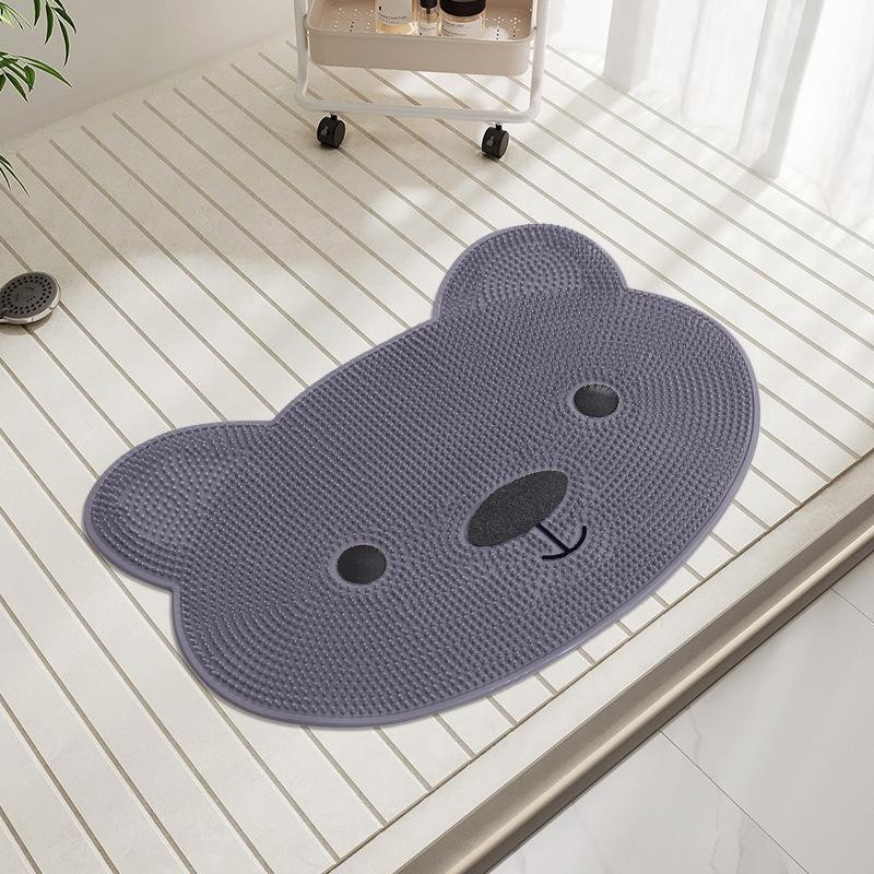 Rutschfeste Badezimmer Matte von Yiran Furniture in Oval, wasserdicht und geeignet für Kinder, B/T: 64 x 35 cm - Bild 2