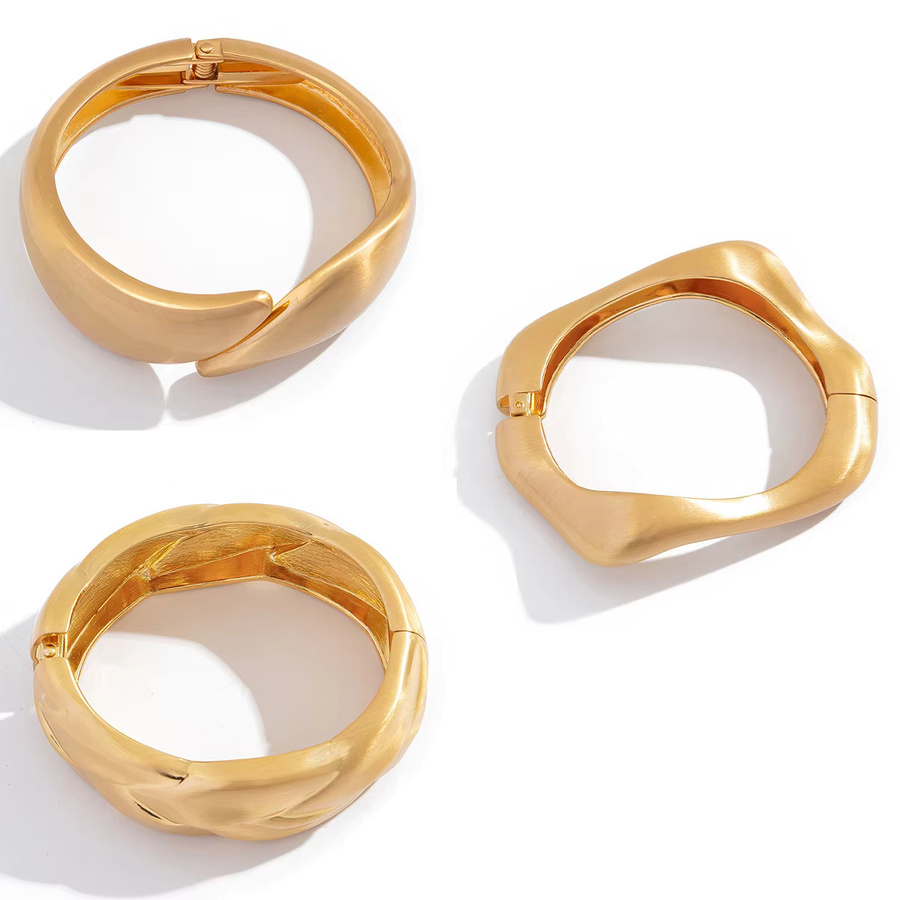 Ingemark Armreif, Goldfarbe, Unisex - Bild 2