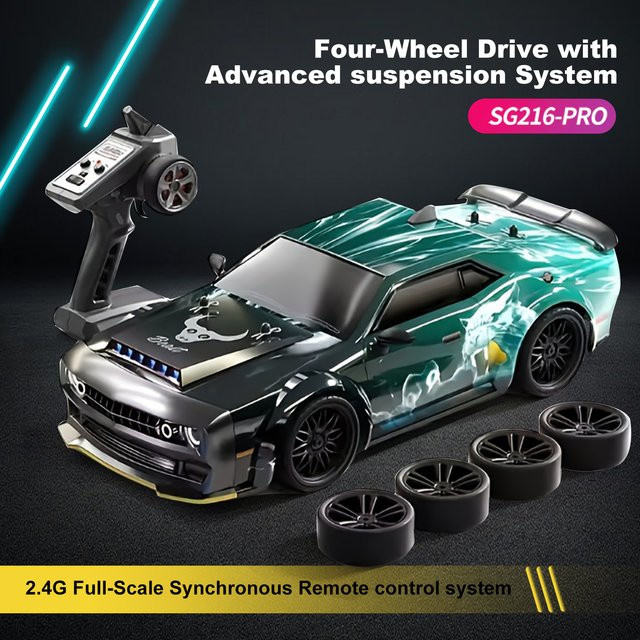 ZNLYRION RC Drift-Auto, 1:16 Maßstab, ferngesteuert, mit LED-Lichtern, ab 14 Jahren - Bild 1
