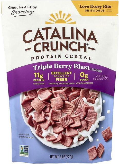 Catalina Crunch Protein-Müsli Triple Berry Blast glutenfrei 227 g - Bild 1