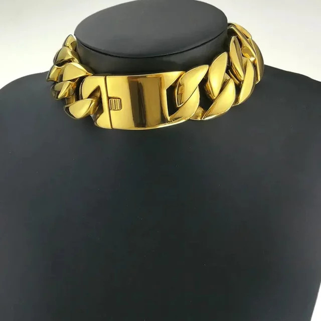 AHAPPY Halskette, Edelstahl, Gold, 40–55 cm, Unisex - Bild 1