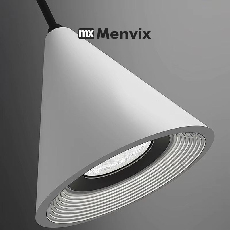 Moderne LED Pendelleuchte Menvix in Schwarz oder Weiß aus Metall für Küche, Schlafzimmer und Esszimmer - Bild 3