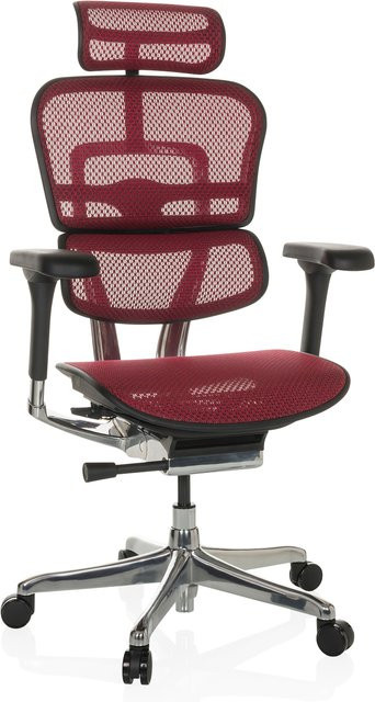 hjh OFFICE Luxus Chefsessel ERGOHUMAN GEN2 mit Netzstoff, Armlehnen und Kopfstütze, höhenverstellbar - Bild 1