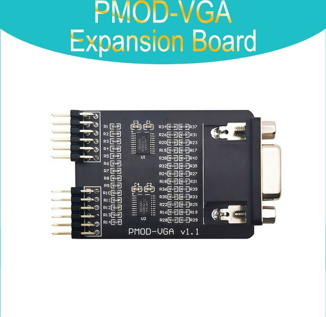 iCESugar PMOD-VGA-Erweiterungskarte FPGA-Erweiterungsmodul mit Standard PMOD- und VGA-Anzeige-Schnittstelle in Schwarz - Bild 1