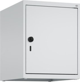 C+P Aufsatzschrank 7035/7035 mit Sicherheits-Drehriegel und 1 Abteil in Grau, B/T/H: 50 x 40 x 50 cm - Bild 1