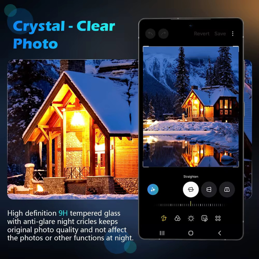 3er-Set gehärtetes Glas Kamera-Schutzfolie für Samsung Galaxy S25 S24 FE S23 FE Ultra Plus, transparent, kratzfest und HD-klar - Bild 4