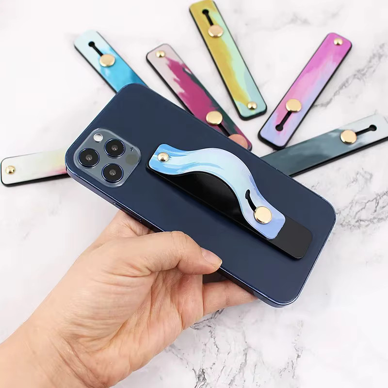 WSSHE Telefon Ständer mit Teleskop-Handgelenk-Strap und Finger Grip, 2 Stück - Bild 2
