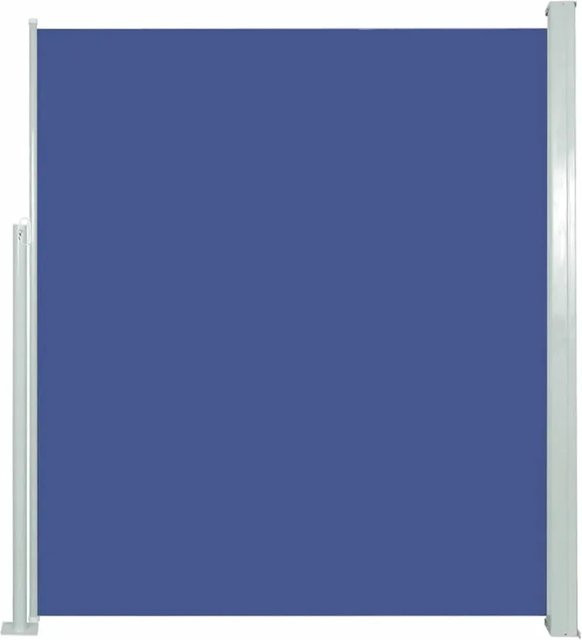 Furnicato Ausziehbare Seitenmarkise aus Polyester in Blau, B/H: 500 x 140 cm - Bild 1