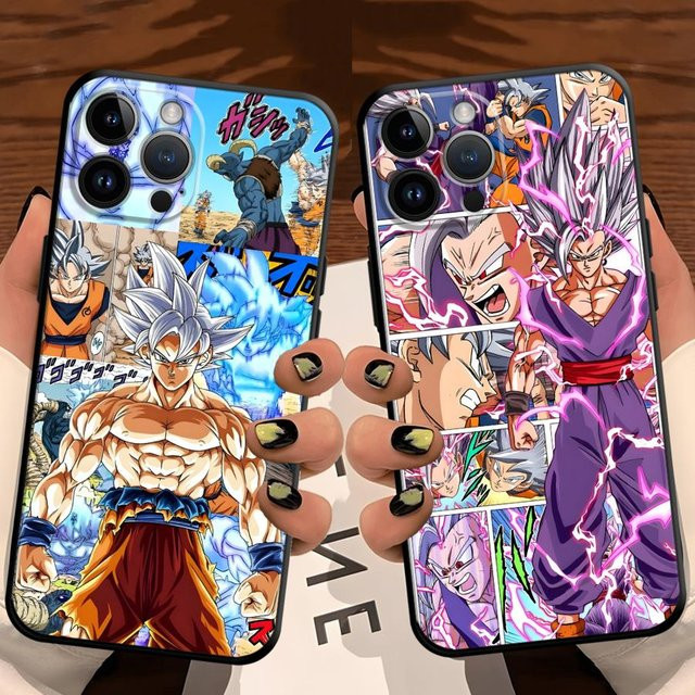 Dragon Ball Anime Handyhülle für iPhone Modelle in Schwarz und Multicolour - Bild 1