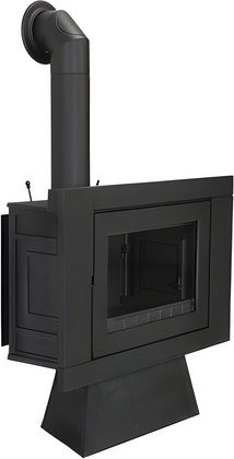 GLOBEFIRE Kaminofen Neptune Elegance aus Gusseisen in Schwarz mit 9,2 kW Leistung - Bild 1