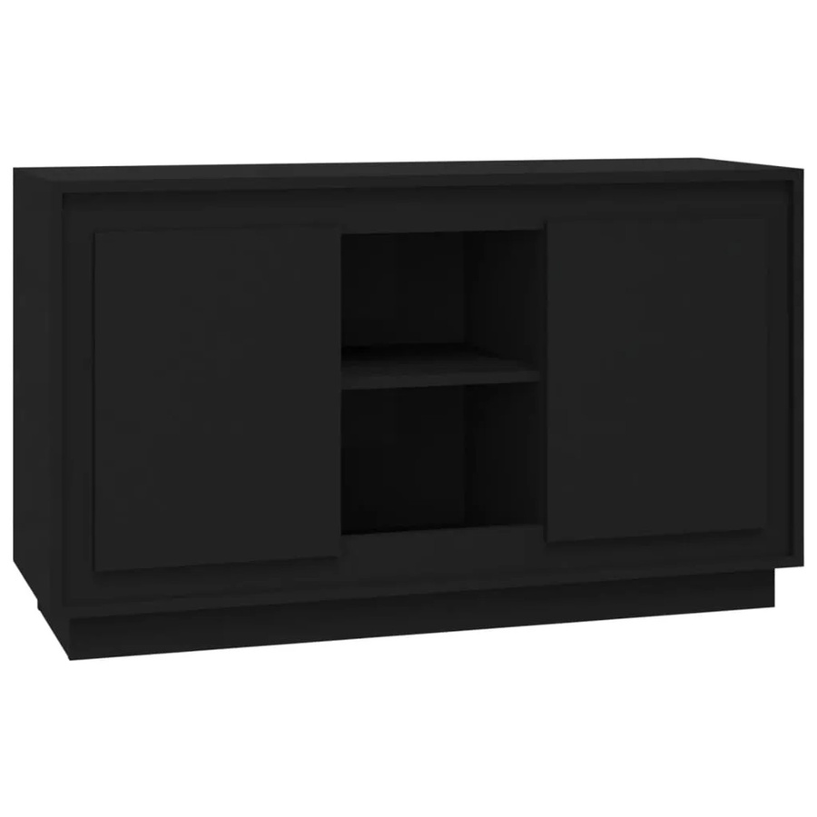 vidaXL Sideboard Schwarz in klassischem Design aus Holzwerkstoff, B/T/H: 102 x 35 x 60 cm - Bild 2