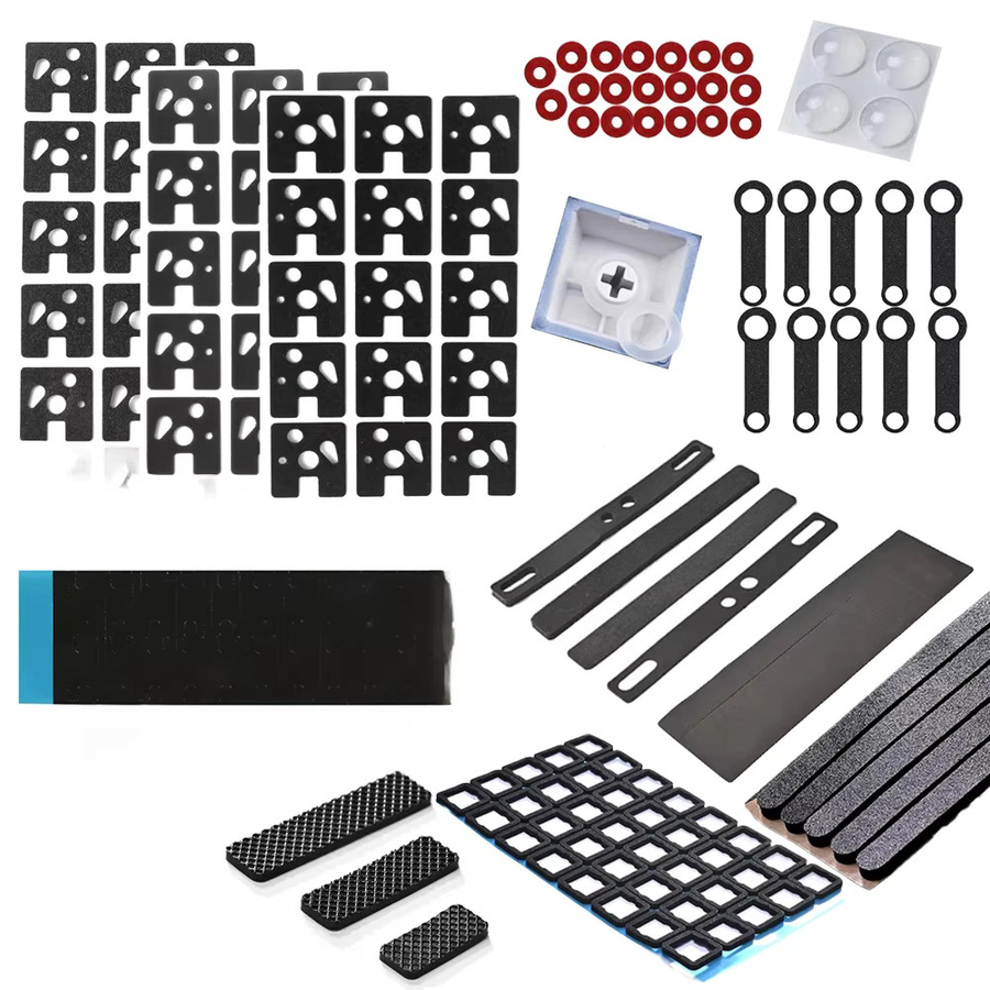 Mechanische Tastatur Zubehör Set mit PCB Switch Pad, Schalldämpfer Baumwolle, Schraubenpolster und Stahlplattenpolster sowie E-Keyporon für Hotswap Custom Gamer Tastaturen - Bild 4