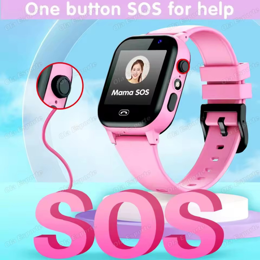 Ola Esporte Kinder-Smartwatch in Blau mit GPS-Ortung, SOS-Funktion, Kamera und Anruffunktion, wasserdicht und mit SIM-Karten-Unterstützung - Bild 3