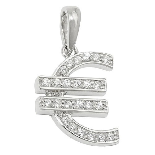 Colfem Anhänger Euro-Zeichen, 925 Silber, Unisex - Bild 1
