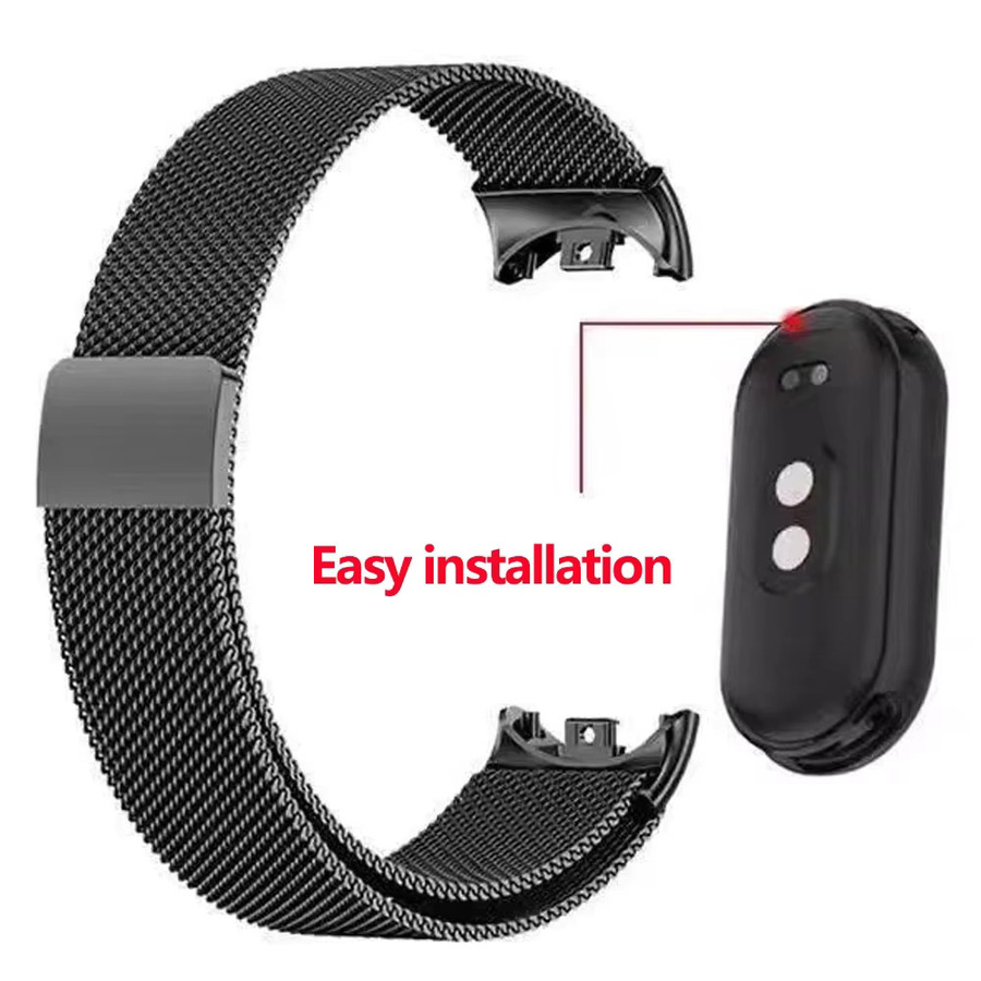 Uhrenarmband Milanese Loop, Edelstahl, Xiaomi Band 10, Mi Band 8 9, Unisex - Bild 4