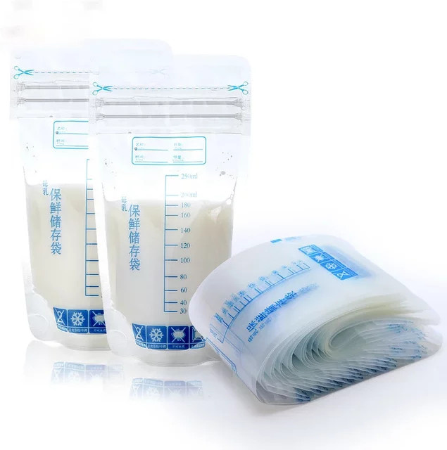 30 Stück BPA-freie Muttermilch-Aufbewahrungsbeutel, 250 ml, gefriergeeignete Baby-Milchbeutel in Transparent - Bild 1