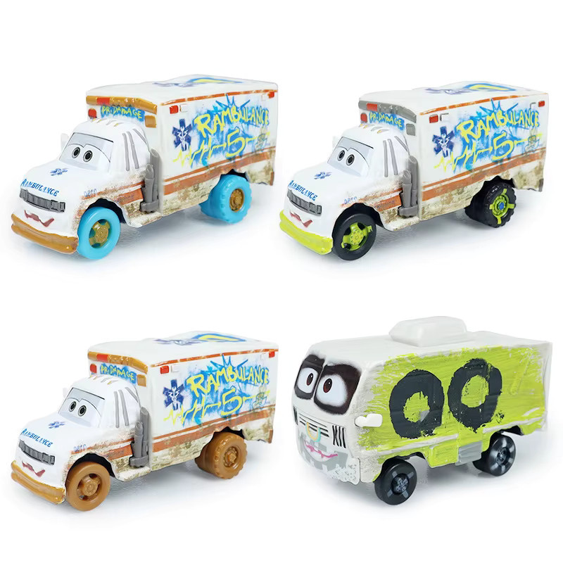 TAKARA TOMY Disney Cars Dr. Damage Arvy Wohnmobil Miss Fritter, Spielzeugauto, Metall - Bild 2