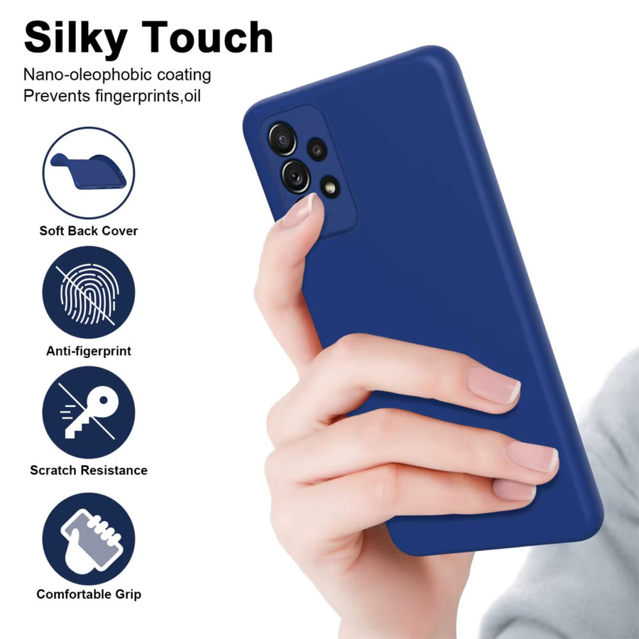 Luxuriöse Silikon-Handyhülle für Samsung Galaxy A32 A52 A52S A72 A13 A23 A33 A53 A73 4G 5G in Blau - Bild 2