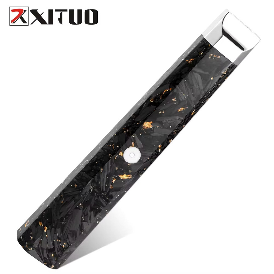 Xituo DIY Messergriff aus Harz und Kohlefaser in Schwarz für japanische Kochmesser - Bild 3