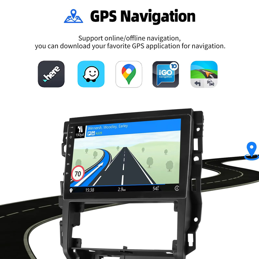 ESSGOO Android 15 Autoradio mit 9 Zoll IPS Touchscreen für VW Golf 4 MK4 1997-2003 R32, Schwarz, kabelloses CarPlay, Android Auto, GPS, Bluetooth, WiFi und Lenkradsteuerung - Bild 4