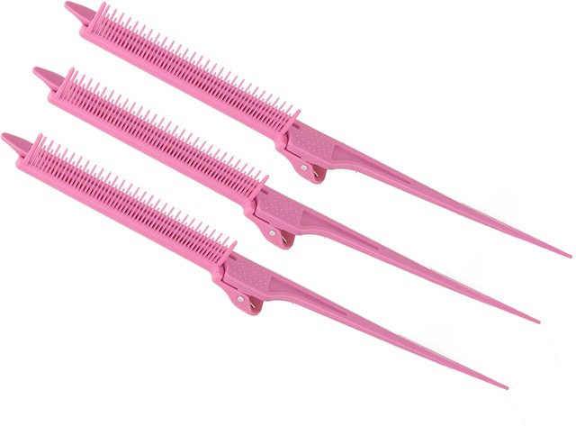 Koogeelife Rattenschwanzkamm, 3 Stück, pink, Damen - Bild 1