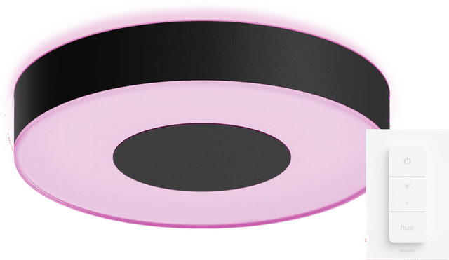 Philips Hue Infuse M LED Deckenleuchte Schwarz mit Dimmer und Multicolor RGB Licht - Bild 1