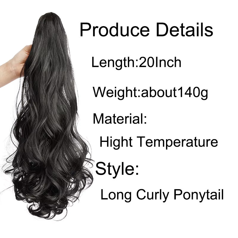 WIGSIN Haarverlängerungen, synthetisch, mehrfarbig, lockig, Damen - Bild 3