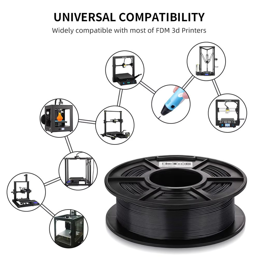 Anycubic PLA Filament für FDM 3D Drucker, 10 kg, Weiß und Schwarz - Bild 3
