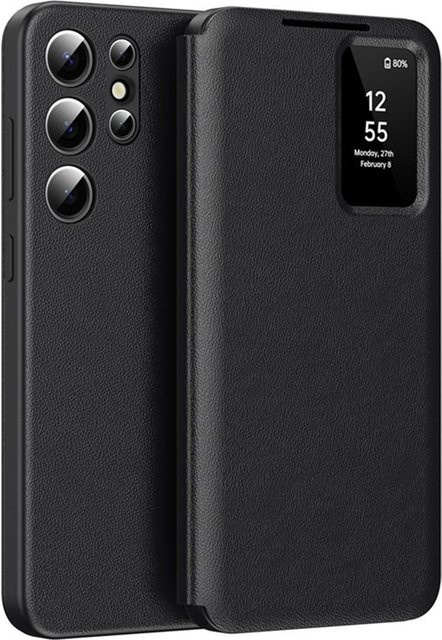Techsuit SmartView Schutzhülle für Samsung Galaxy S25 Ultra S938 in Schwarz - Bild 1