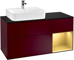 V&B Waschtischunterschrank Finion mit Wandbeleuchtung, Breite: 120 cm, Tiefe: 50,1 cm, Höhe: 50,1 cm - Bild 1