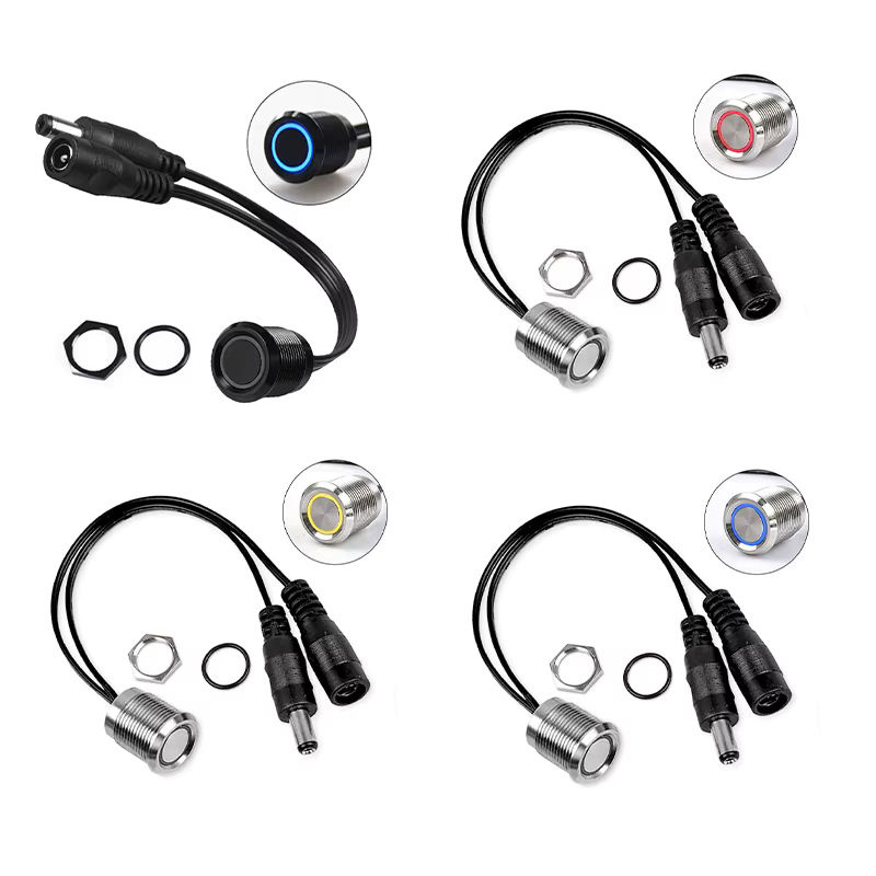 Lebeisenf LED-Touch-Dimmer für einfarbige LED-Streifen, 12V/24V, 6A, Schwarz, Einbau-Controller für Schrank- und Barbeleuchtung - Bild 5