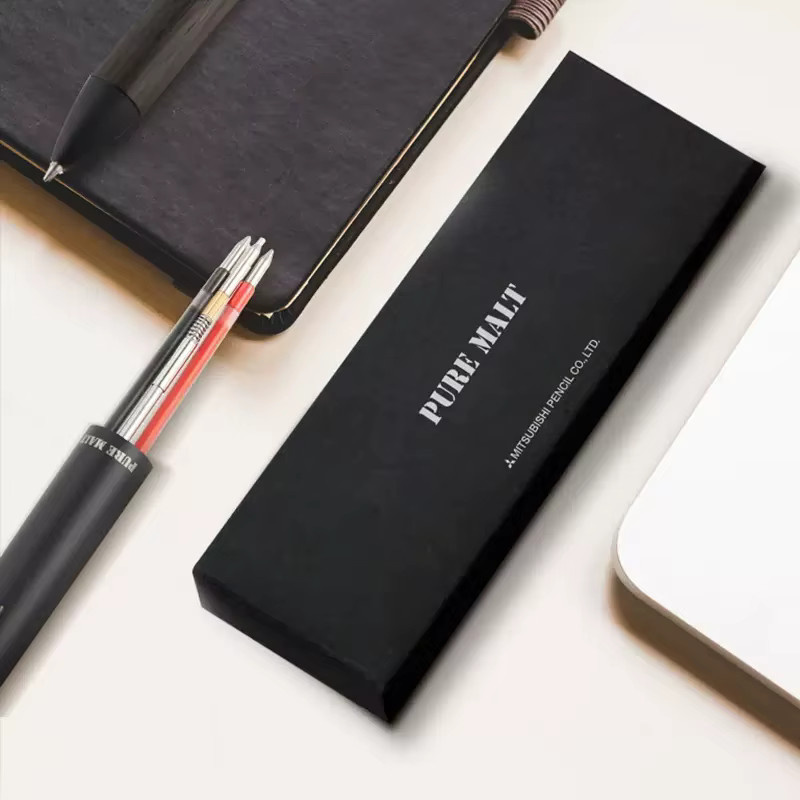 Mitsubishi Uni 5 in 1 Multifunktionsstift mit Jetstream Tinte in Eiche und Metall, braun - Bild 3