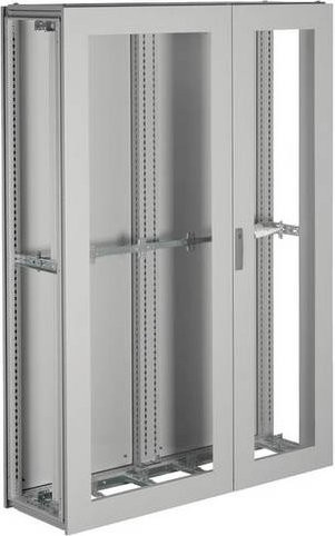 Hager Anreihstandschrank aus Stahl in Lichtgrau, B/T/H: 135,0 x 40,0 x 190,0 cm - Bild 1