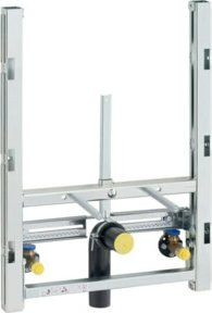 Geberit Bidet-Element GIS universell für Standarmaturen, wandmontiert, silber, höhenverstellbar und schallisoliert - Bild 1